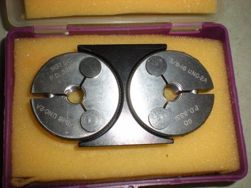 G.A. Co.  3/8-16 UNC-2A Go-No Go Thread Ring Gage Set