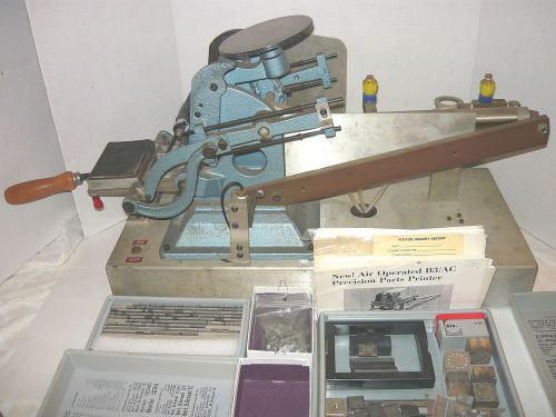 Air operated b3/ac parts printer press,eastern marking corp. b.grauel,with type for sale