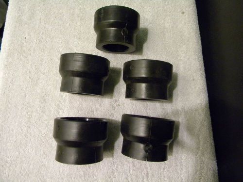 LOT OF 5....Socket Fusion Reducing Coupling 2&#034; IPS X 1-1/4&#034; IPS BLACK