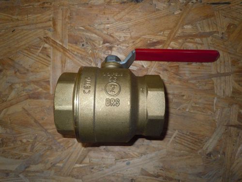 Mueller B &amp; K 2&#034; Ball Valve Forged Brass Full Port Ball Valve FIP X FIP