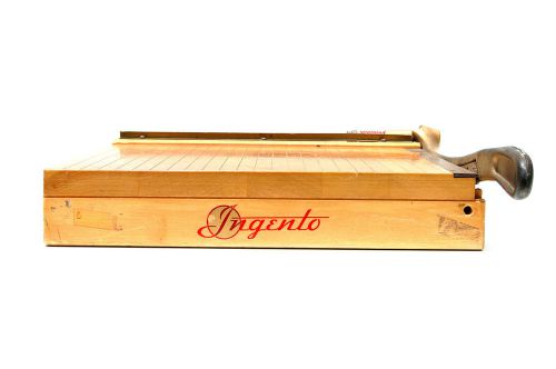 Vtg ingento 12&#034; maple paper cutter see!! for sale