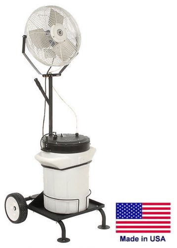 MISTING FAN  Commercial - Cart Mounted - 18&#034; - 5750 CFM - 120V - 1/8 Hp - OSHA