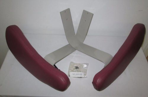 New Midmark 425 427 Stool Armrest Arm Kit Assembly 002-0275 Royal Red Upholstery