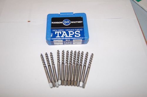 12 Pcs. Hanson Whitney 10-24 GH3 3 FLT HSS Spiral Fluted Plug Taps-Bright Finish