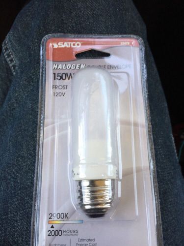 NIB Satco S3478 1/Card 120V 150-Watt T10 Medium Base Light Bulb  Frosted