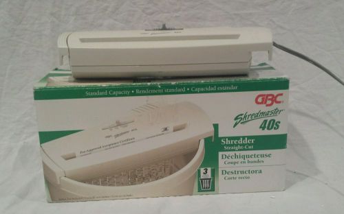 GBC shredmaster 40s shredder straight-cut with adjustable arm