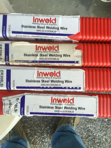 ER 308/308L STAINLESS STEEL TIG WELDING ROD .035&#034; x 36&#034;  40 lbs Inweld