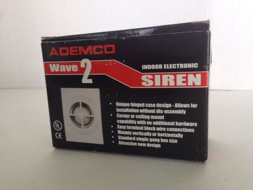 ADEMCO WAVE2 TWO-TONE ALARM SIREN 106 dB Piezo BRAND NEW HONEYWELL ADT