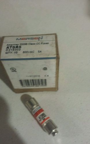 New IN BOX LOT ( 10 )  MERSEN Ferraz Shawmut ATDR5 5  Amp Fuses LP-CC-5 600V