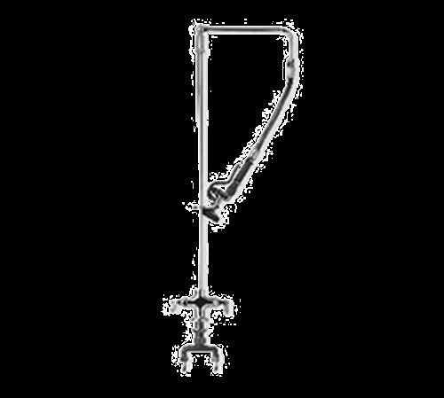 T&amp;S Brass B-0111-BC EasyInstall Pre-Rinse overhead swivel arm single hole base