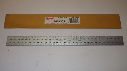 Starrett C335S-300 300MM Semi-Flexible Steel Rule with millimeter