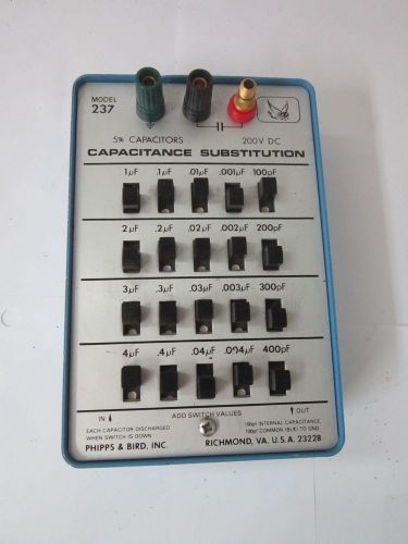 Phipps &amp; Bird 237 resistance substitution box - 5% 200V DC