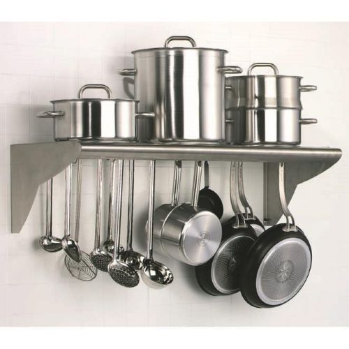 Matfer Bourgeat 845608 Overshelf, Wall-Mounted With Pot Rack