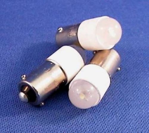 BULB 9mm BAYONET T3-1/4 BA9S LED 12V WHITE FOR PILOT LIGHT 10 LOT SUPER BRIGHT