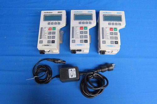 Lot of (3) Medex Medfusion 2001 Syringe Infusion Pump