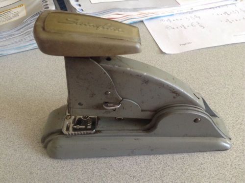 Vintage  Desk Stapler Gray Swingline Industrial Era Art Deco Desk