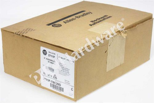 New allen bradley 2711p-t6c20d /c panelview plus 600 color touch/rs232/enet dc for sale