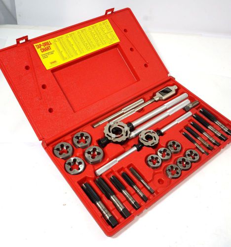 Irwin hanson 97311 25-pc metric tap &amp; hex die set. for sale