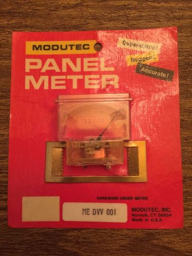 MODUTEC / ME DVV 001 / DC Volts ANALOG PANEL METER  New