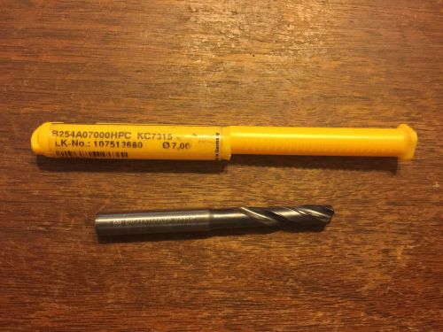 Kennametal B254A07000HPC KC7315 Coolant Through Carbide Drill