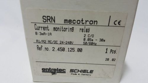 *NEW IN BOX* ENTRELEC SCHIELE SRN MECOTRON 2.450.125.00 ,12-240V AC/DC