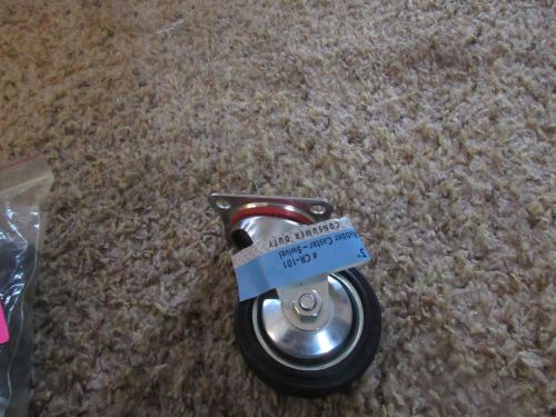 3&#034; Swivel Caster Rubber Wheel Top Plate Bearing