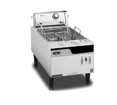 APW Wyott EF-15IN Fryer electric countertop 12&#034; W single fry pot 15 lb. fat...