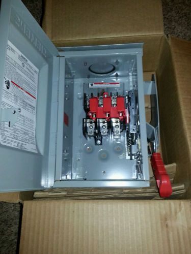 Siemens Non-Fusible 3R Safety Switch HNF361R 30A 600V 3P New Surplus