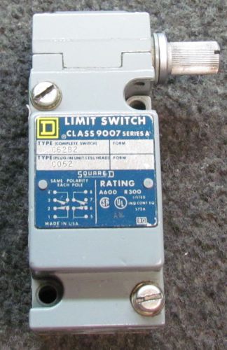 Square d c62b2 type co62 nema a-600 limit switch for sale