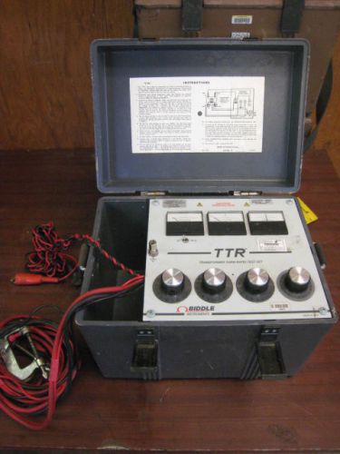 BIDDLE TTR 550005 TRANSFORMER TURN RATIO TEST SET (GRAY) USED #2 FREE SHIPPING