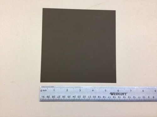 LOT OF TEN (10) .020&#034; THICK BLACK POLYSTYRENE PLASTIC SHEETS 6&#034; x 6&#034;