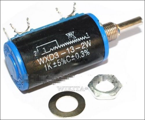 new wxd3-13-2w 1k ohm rotary multiturn wirewound potentiometer #508066