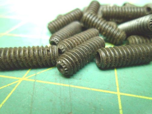 Socket head set screw 1/4-20 x 3/4 knurled point qty 28 #59801 for sale