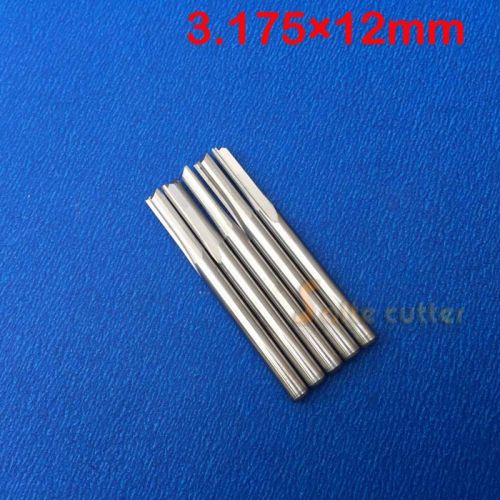 10pc Double Flute Straight Slot Endmill Tool CNC Router Bits FOAM  PVC 1/8&#034; 12mm