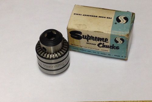 BARELY USED ~ SUPREME USA DRILL CHUCK w/ BOX ~ 5/64&#034; - 1/2&#034; CAPACITY ~ 33 TA