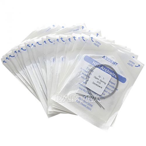 Best With CE 10packs Dental Orthodontic Niti Open Coil Spring 2pcs--0.010*180mm