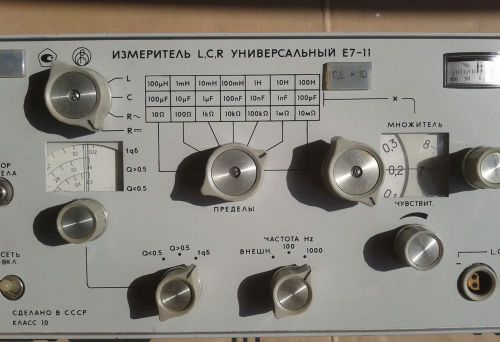 R,l,c bridge 0.5pf-1000mkf 0.3mkh–1000h 0.1ohm-10mohm universal rlc meter e7-11 for sale