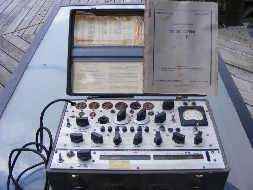 Hickok TV-3/u TV 3u tube tester Naval ship navship 91254