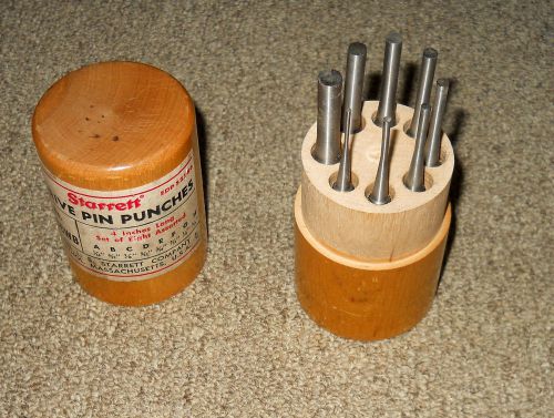 Starrett 4 Inch Drive Pin Punches # S565WB 1/16-5/16 in Canister