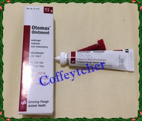 (2) (7.5g) otomax ointment ear drop dog free shipping for sale