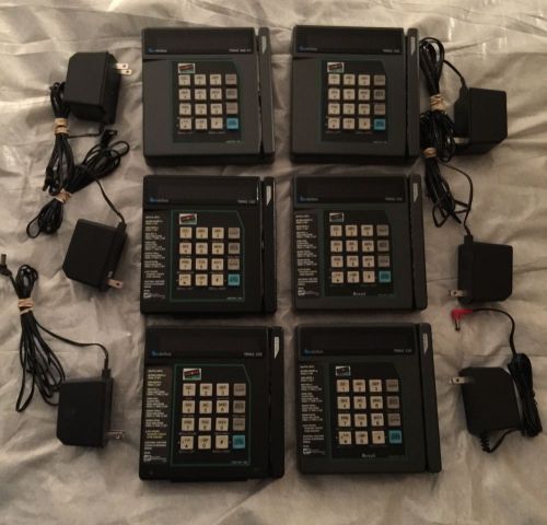 Lot of Six VERIFONE Credit Card Terminals Readers - 5 TRANZ 330 &amp; 1 TRANZ 380