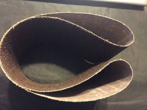 4&#034; x 36&#034; Clipper Abrasives 24 Grit Sanding Belt Made In USA  **3 Belts**