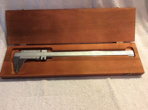 L.S. STARRETT NO. 123  14&#034; MASTER VERNIER CALIPER, INSIDE OUTSIDE .001&#034;