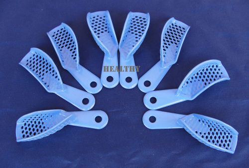 Dental Instruments 4 Pairs Of Dental Impression Trays-Part Plastic-Steel