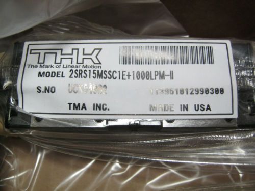 Lot of 8 thk srs15m linear bearings w/4 lm rails  not used for sale