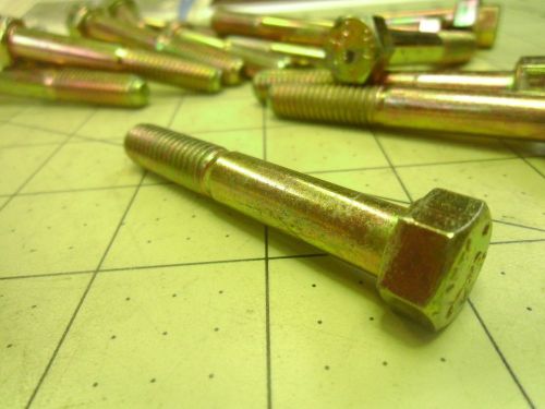 (26) 3/8-16 X 2 1/2 HEX CAP SCREW BOLT YELLOW ZINC PART THREAD GRADE 8 #57945