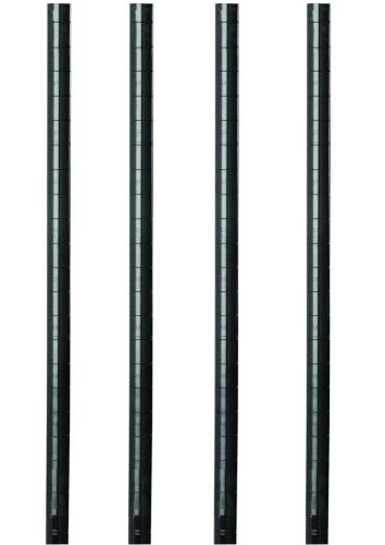 4 Pack of 86&#034; High Black Poles