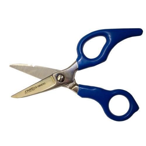 Jonard es-1964erg carbon steel ergonomic electrician scissor, for heavy duty new for sale