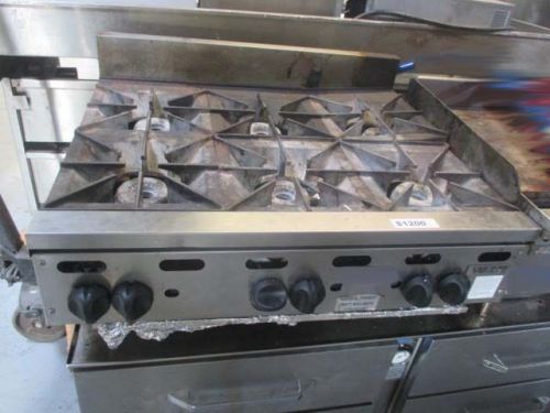 Vhp636 vulcan 36&#034; heavy duty 6 burner hot plate  - gas - countertop - 3 feet for sale