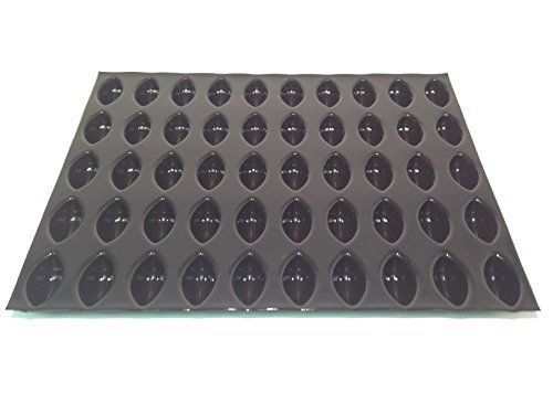 Sasa Demarle FP 02150 Mini-Quenelle Molds Flexipan, 50 Cavities, 18&#034; Length, 13&#034;